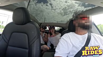 Flexible Australian Baddie Sucks And Fucks In A Shared Ride
