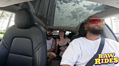 Flexible Australian Baddie Sucks And Fucks In A Shared Ride
