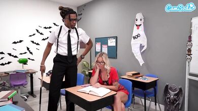 College Sluts Get Punished With A BBC While In Detention