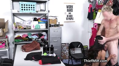 Guard Finds Her Stolen Buttplug Pulls It Out And Fucks Her Asshole