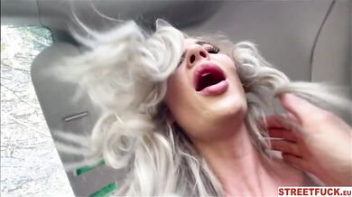 Blonde JayJay Pink Takes A Fucking Inside The Car