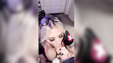 Busty Nurse Blonde Opheliax420 Takes Care Of Her Patient