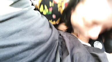 Goth Alessa_Savage Gives Messy Blowjob In The Car