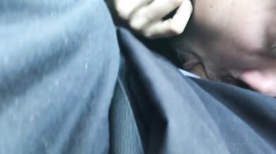 Goth Alessa_Savage Gives Messy Blowjob In The Car