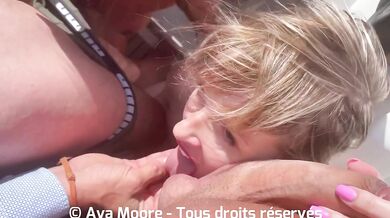 AvaMoorex And Her Friend Take On Three Cocks On The Boat