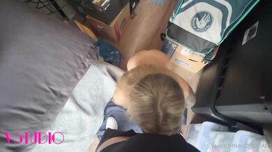 Veronika Vengeance Gets A Big Load After A Blowjob