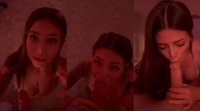 Amateur Kait Violet Gives A Blowjob In A Dark Room