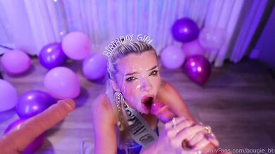 Onlyfan Babe Bougie_Bb Plays With Her Dildos On Her Birthday