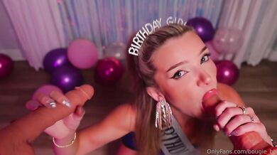 Onlyfan Babe Bougie_Bb Plays With Her Dildos On Her Birthday