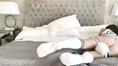 Bunny Emily Black Touching Herself On The Bed