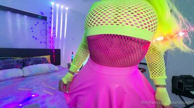 Busty Vivian Taylor Gets Fucked In A Neon Rave