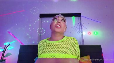 Busty Vivian Taylor Gets Fucked In A Neon Rave