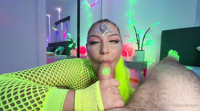 Busty Vivian Taylor Gets Fucked In A Neon Rave