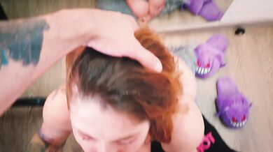 Maru Karv Gives A Sloppy Blowjob To Her Boyfriend