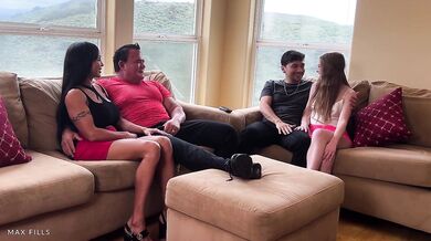 Jewels Jade And Myra Moans In A Couple Swap Foursome