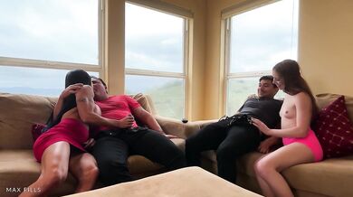 Jewels Jade And Myra Moans In A Couple Swap Foursome