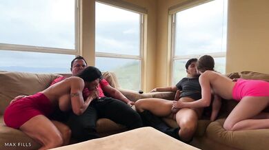 Jewels Jade And Myra Moans In A Couple Swap Foursome