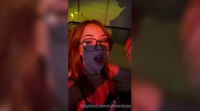 Hottie Call Me Slo Gets Cum On Her Glasses After A Blowjob