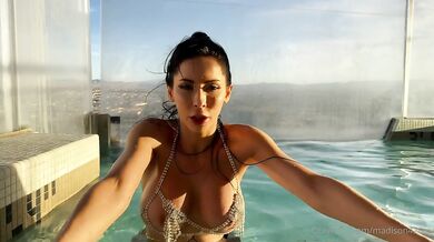 Madison Ivy Finger Fucks Her Pussy By The Pool
