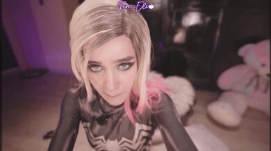 Black Spider Gwen Iam_Eli1 Dildo Makes Her Pussy Wet