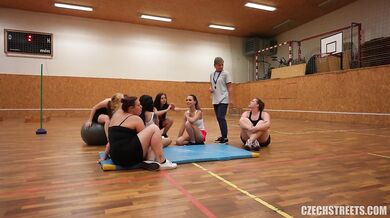 Coach caught by her students!