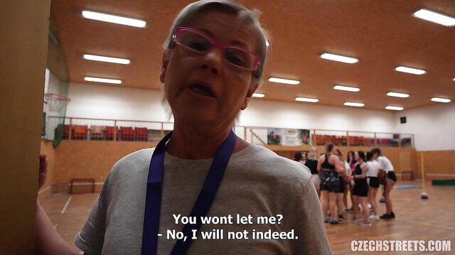 Coach caught by her students!