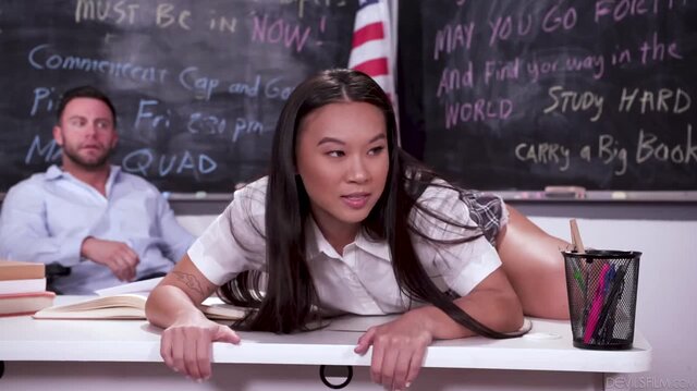 I fucked my hot Asian student!