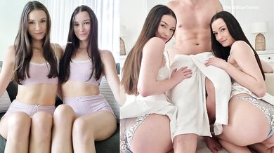 Twins in the first threesome