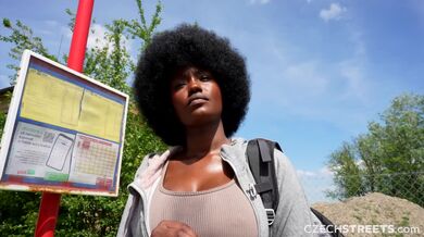 Czech Streets 152 - Quickie with black woman