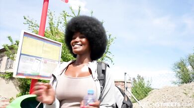 Czech Streets 152 - Quickie with black woman