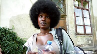 Czech Streets 152 - Quickie with black woman