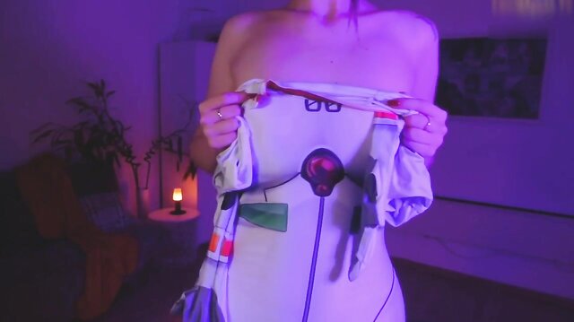 Vixenp Masturbates With Her Tentacle Dildo