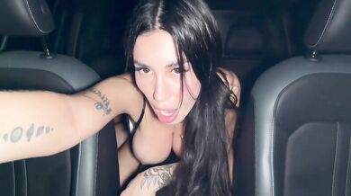 Black Haired Cam Nair Takes A Big Cock In The Car
