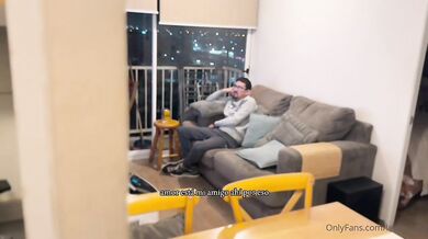 Lemuriana Gives Blowjob While Watching A Movie
