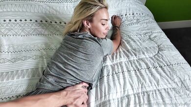 Blonde Ry Baby Gets GHer Pussy Painted In White