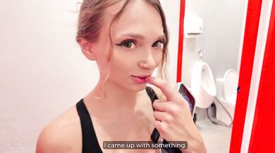 Stranger at the Gym Fucks Me inside the Bathroom