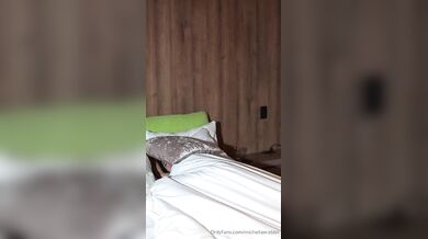 Dark Haired And Busty Michelle Rabbit Fucks Her Boyfriend's Friend