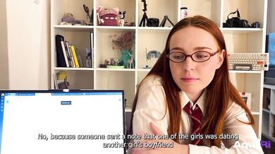 Schoolgirl Aqua_Ri Gives Blowjob To Her Teacher