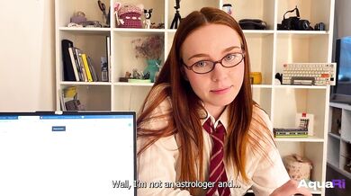 Schoolgirl Aqua_Ri Gives Blowjob To Her Teacher