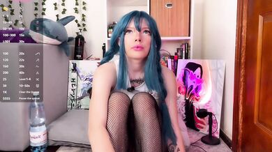 Petite super slim busty anime teen