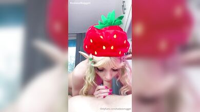 Teen Cute Babe BadAssNugget Gives Sloppy Blowjob