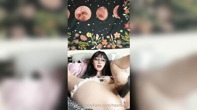 Hex Mami Works A Thick BBC Dildo Deep Into Her Creamy Pussy During A Hot OnlyFans Porn Session