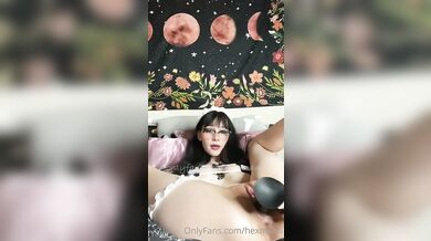 Hex Mami Works A Thick BBC Dildo Deep Into Her Creamy Pussy During A Hot OnlyFans Porn Session