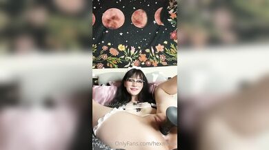 Hex Mami Works A Thick BBC Dildo Deep Into Her Creamy Pussy During A Hot OnlyFans Porn Session