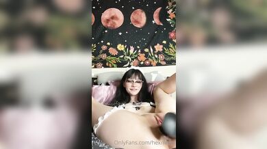 Hex Mami Works A Thick BBC Dildo Deep Into Her Creamy Pussy During A Hot OnlyFans Porn Session