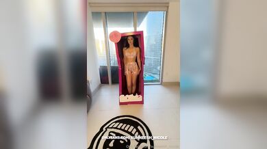 Barbie doll Auhneesh Nicole takes a BBC and receives CIM after sex