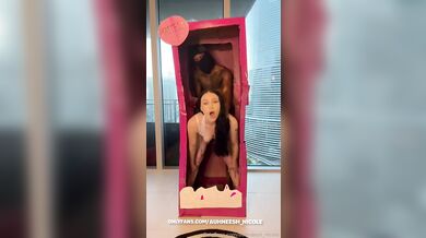 Barbie doll Auhneesh Nicole takes a BBC and receives CIM after sex
