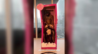 Barbie doll Auhneesh Nicole takes a BBC and receives CIM after sex