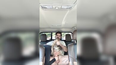 Busty Blonde Kayley Gunner Sucks And Rides A Big White Cock Outdoors And In The Car