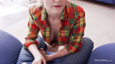 Eva Elfie Is Caught With A Thick Dick In Her Mouth And Rides It Hard